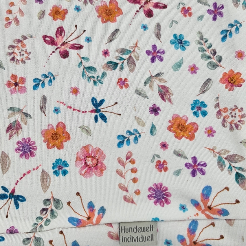 Loop für Hunde weiß Beere Blumen